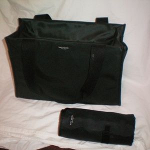 KATE SPADE BLACK TOTE/ DIAPER BAG